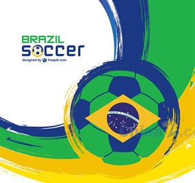 足球创意矢量背景图设计